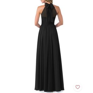 Azazie Iman Black Bridesmaid dress